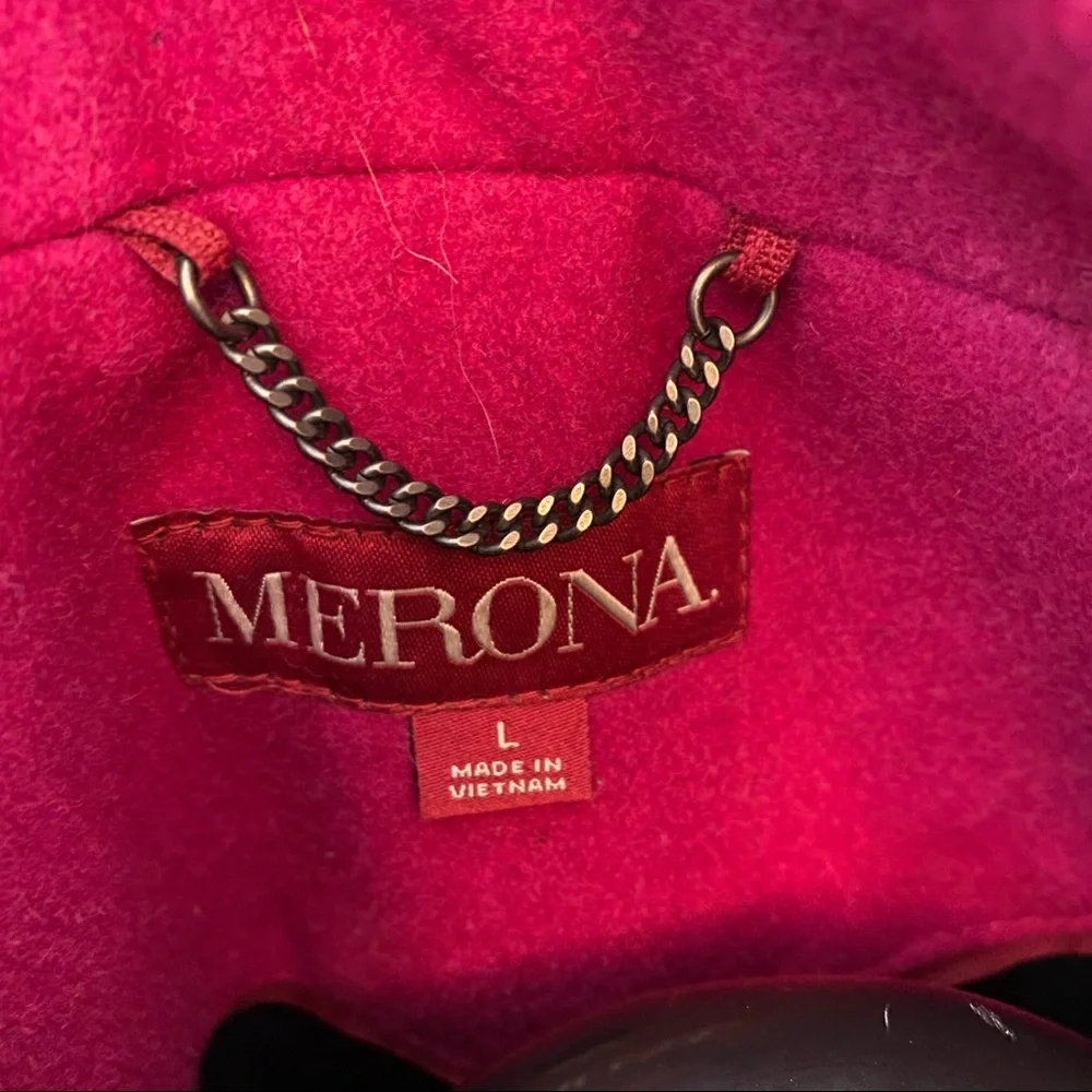 Merona Raspberry Lined Peacoat - Picture 4 of 4